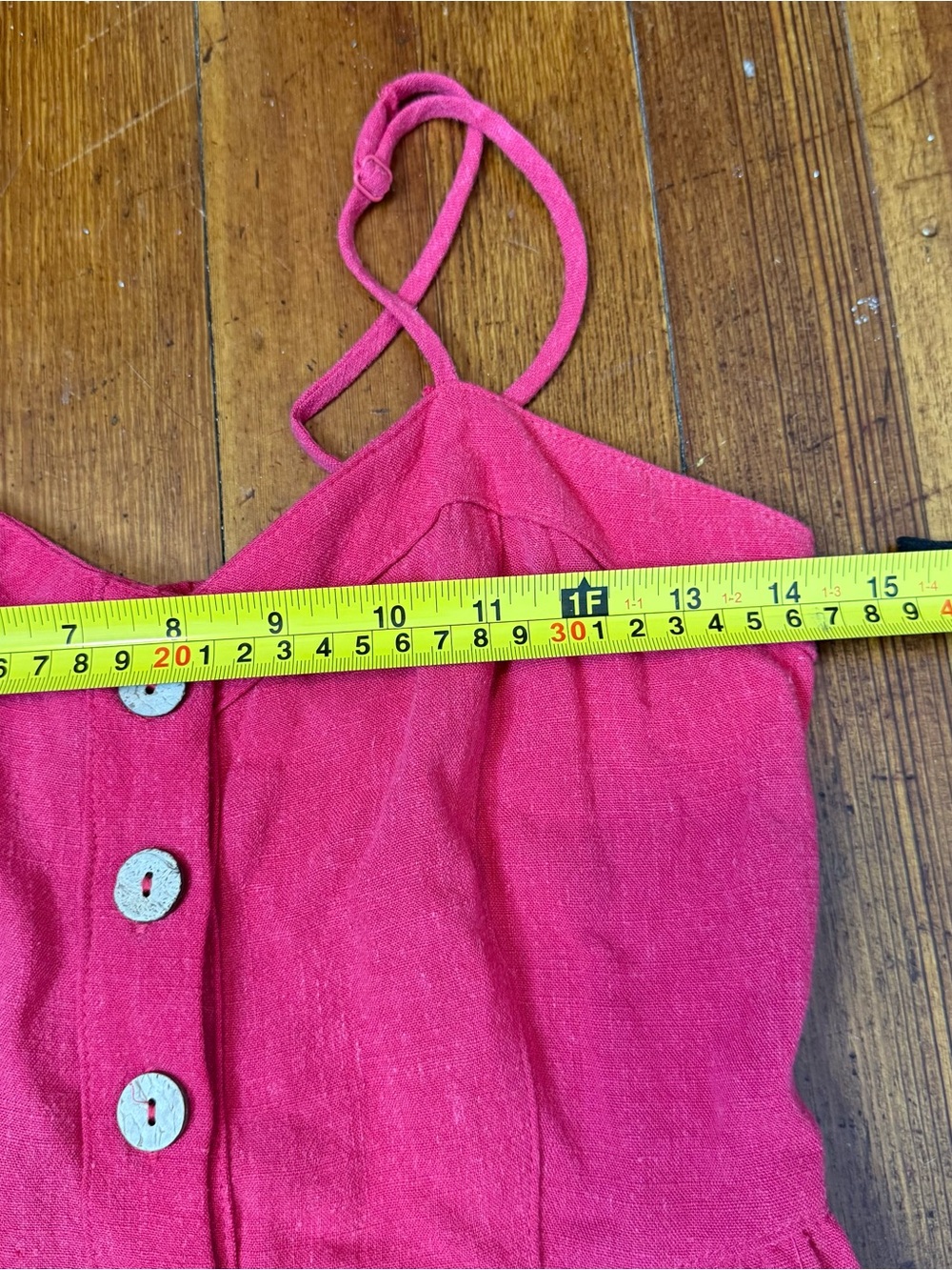 Universal Thread Raspberry Pink Button-Front Mini Sundress - Picture 7 of 8